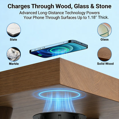 🚀 Invisible Under-Desk Wireless Charger – Your Desk, Now a Self-Charging Surface
