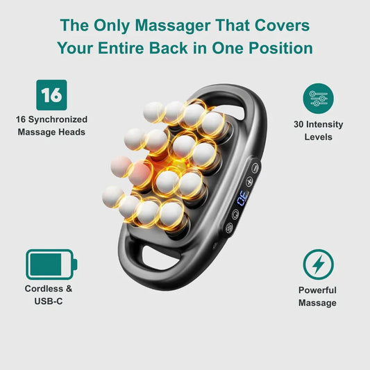 🔥The Ultimate Relaxation Gift – ✅16-Head Massage System For Unmatched Relief Buy One Get 40% Off on the Second!