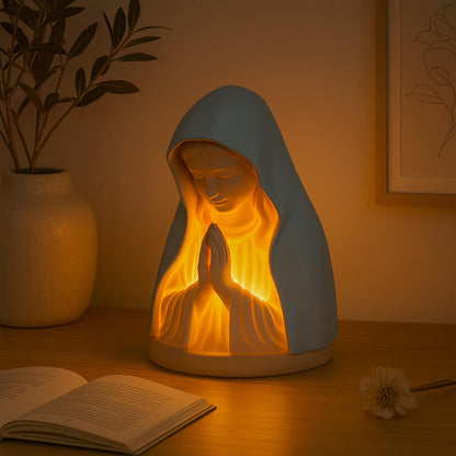 Handmade Resin Virgin Mary Prayer Night Light